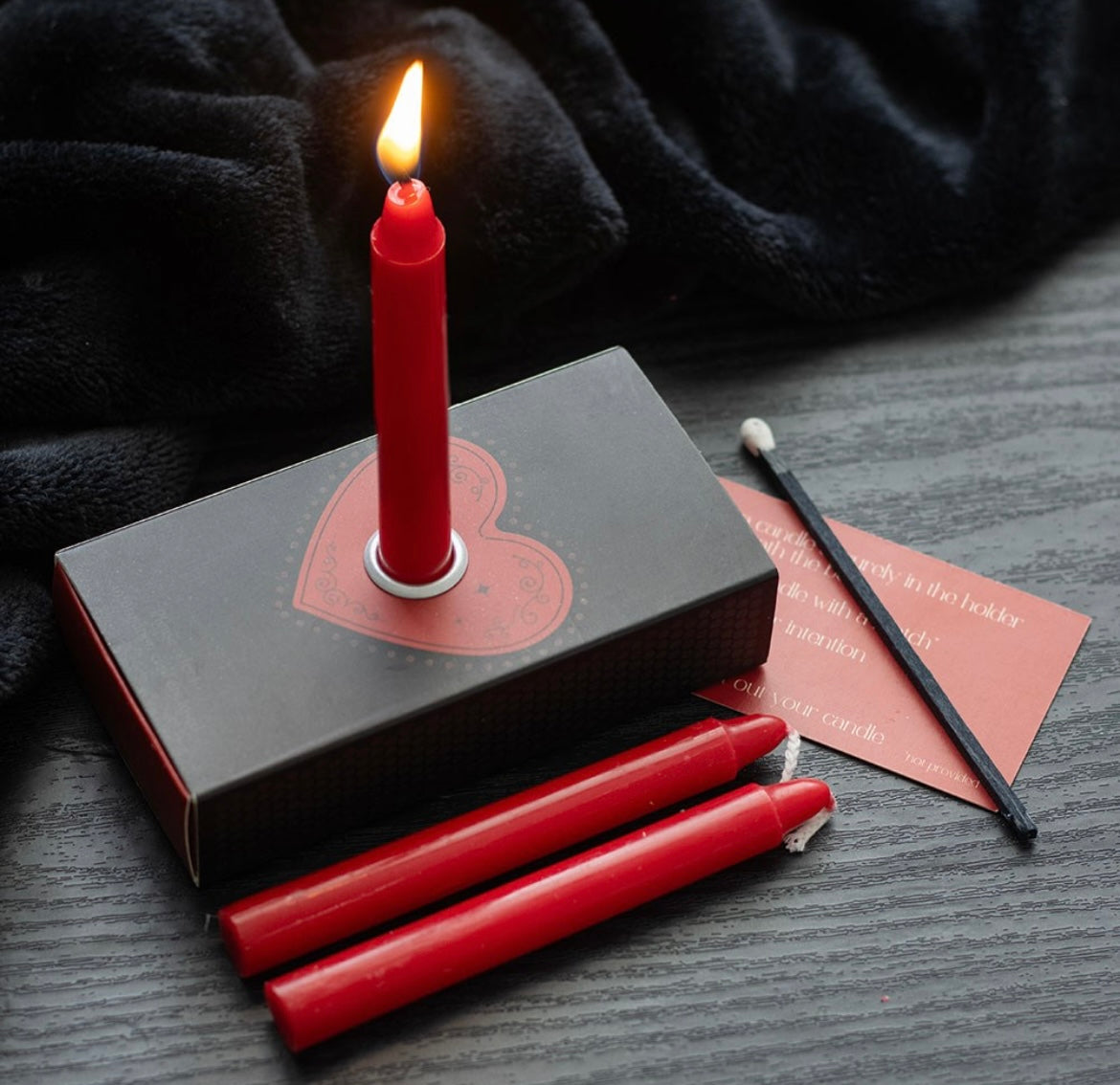 Love Spell Candle Manifestation Kit