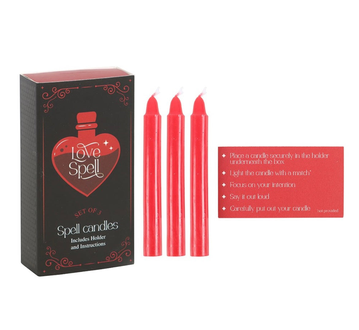 Love Spell Candle Manifestation Kit