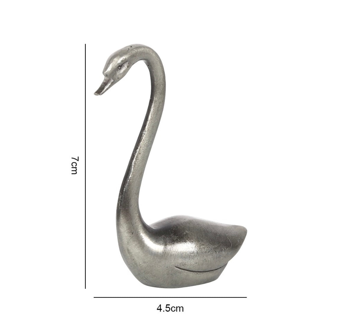 Metal Swan Delightful Ring Holder
