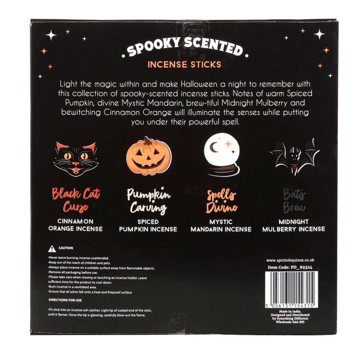 Halloween Spooky Scented Incense Sticks Gift Set