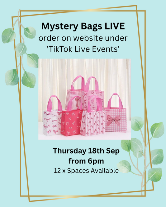 Mystery Bags LIVE - Thurs 18th Sep 6pm