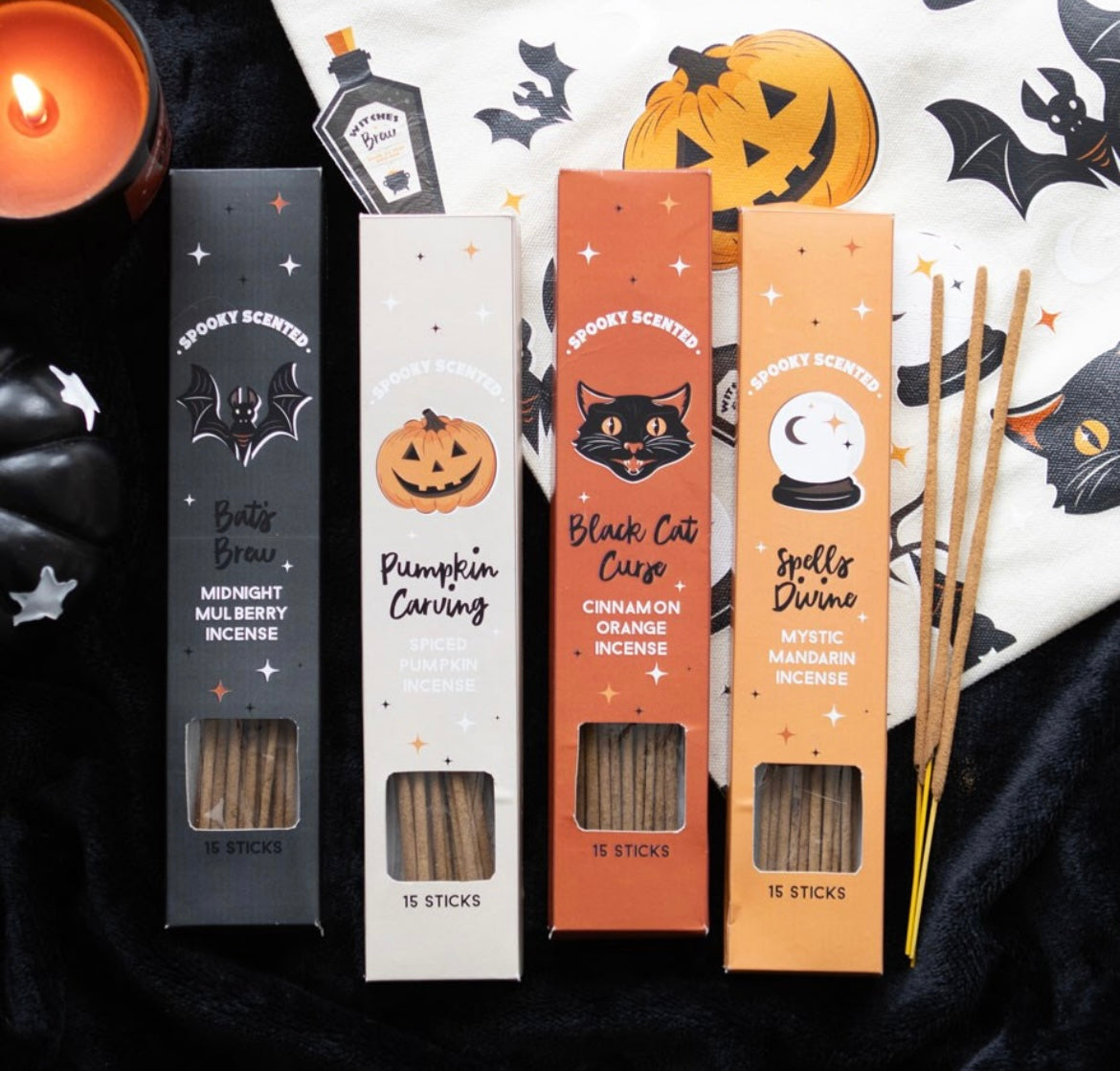 Halloween Spooky Scented Incense Sticks Gift Set
