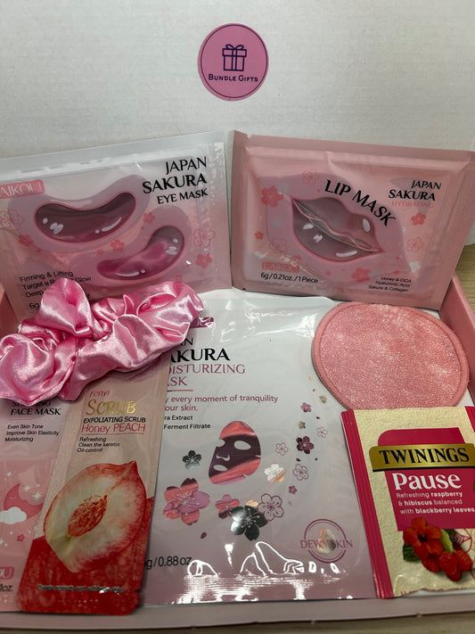 Midi Pink Sakura Pamper Letterbox Gift Bundle
