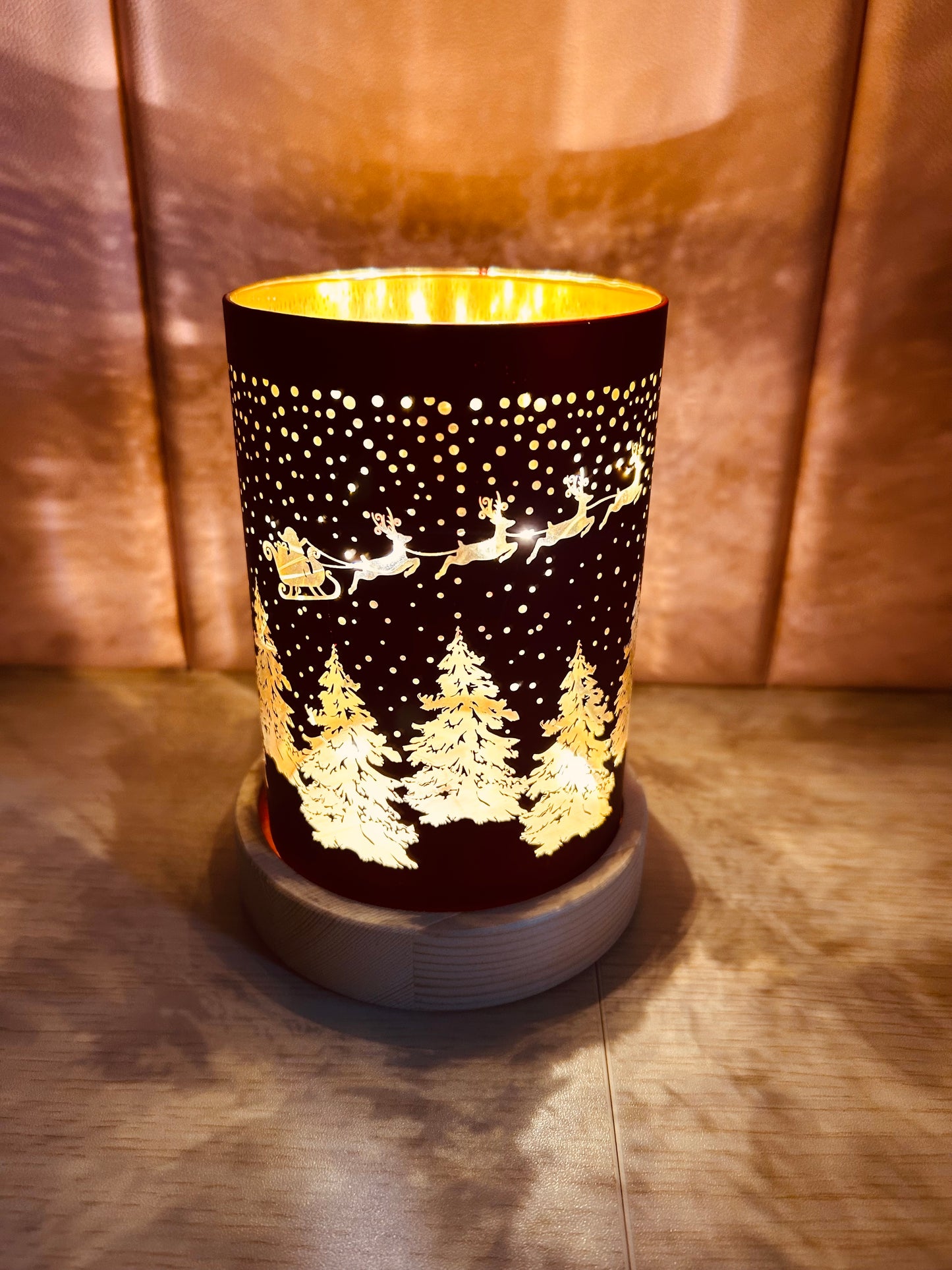 Christmas Santa Sleigh Light Up Scene