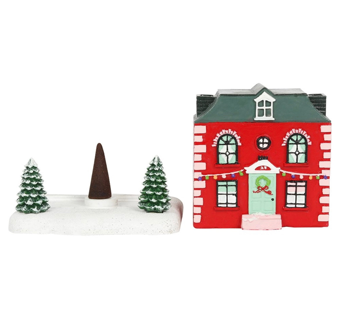 Christmas House Incense Cone Burner