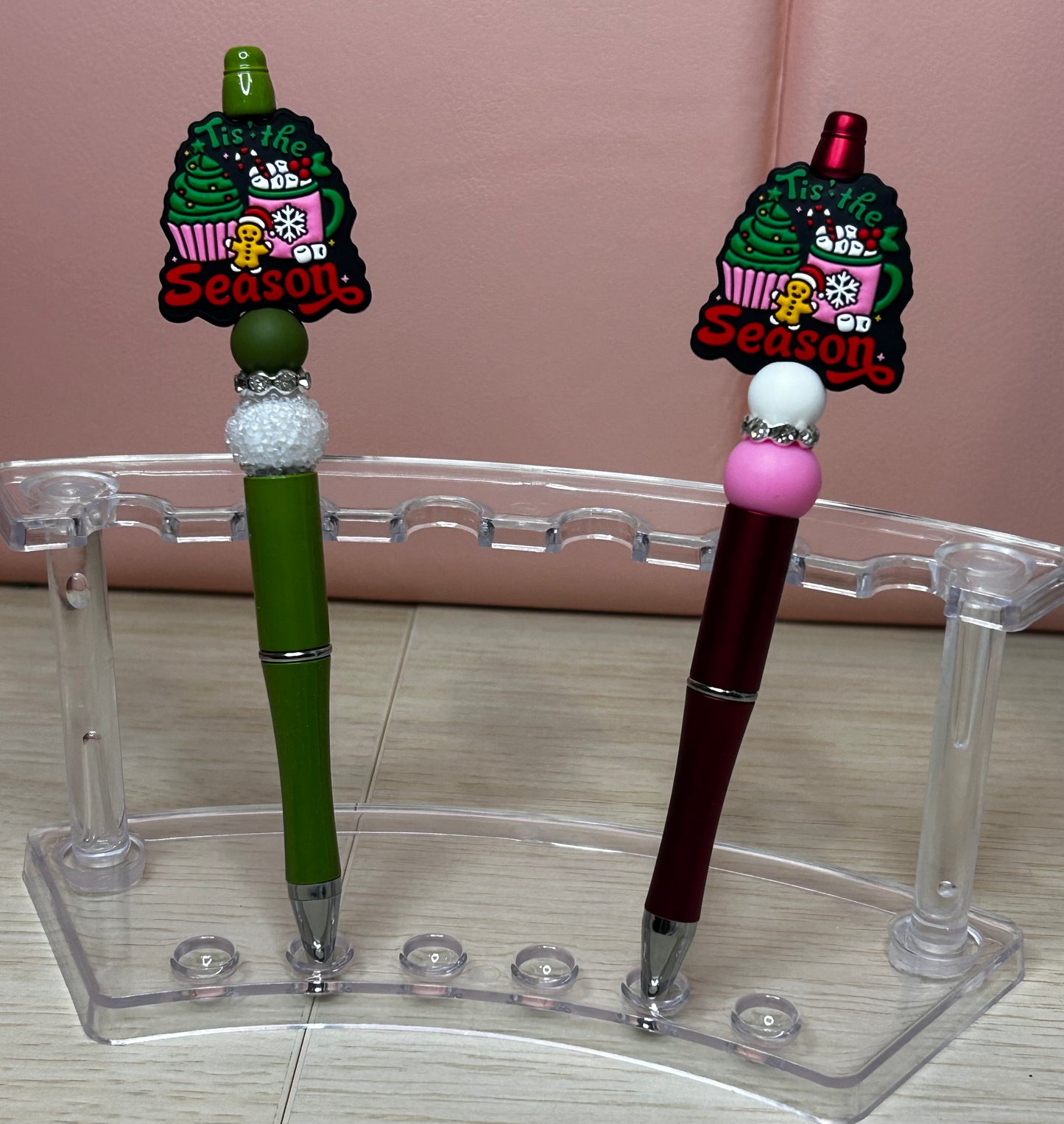 Christmas Handmade Beaded Pens