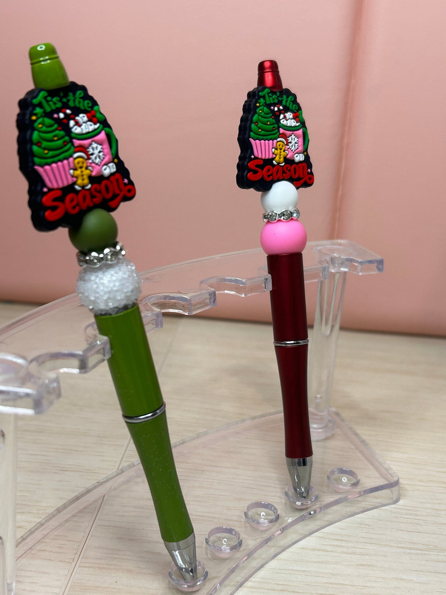 Christmas Handmade Beaded Pens