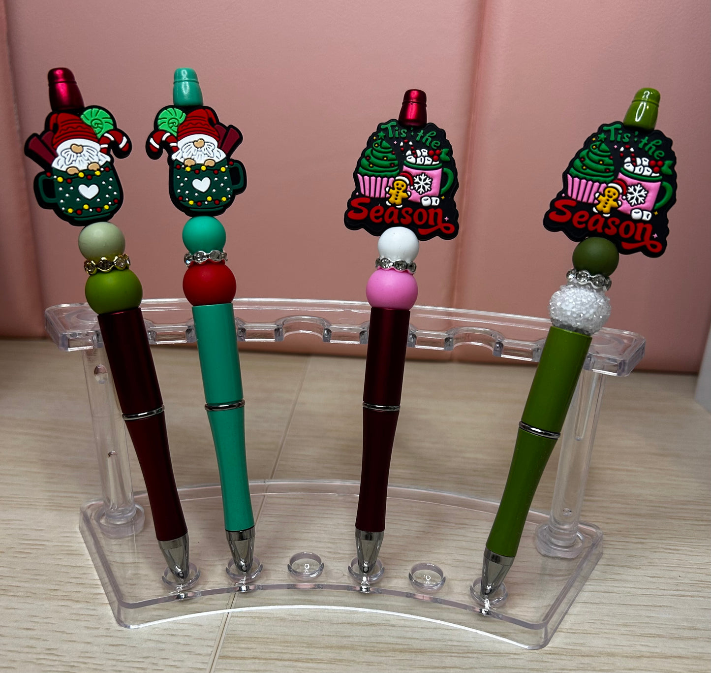 Christmas Handmade Beaded Pens